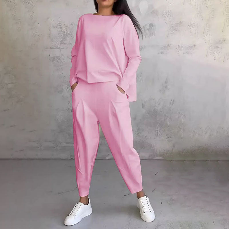 Coordinated Two-Piece Trouser Set