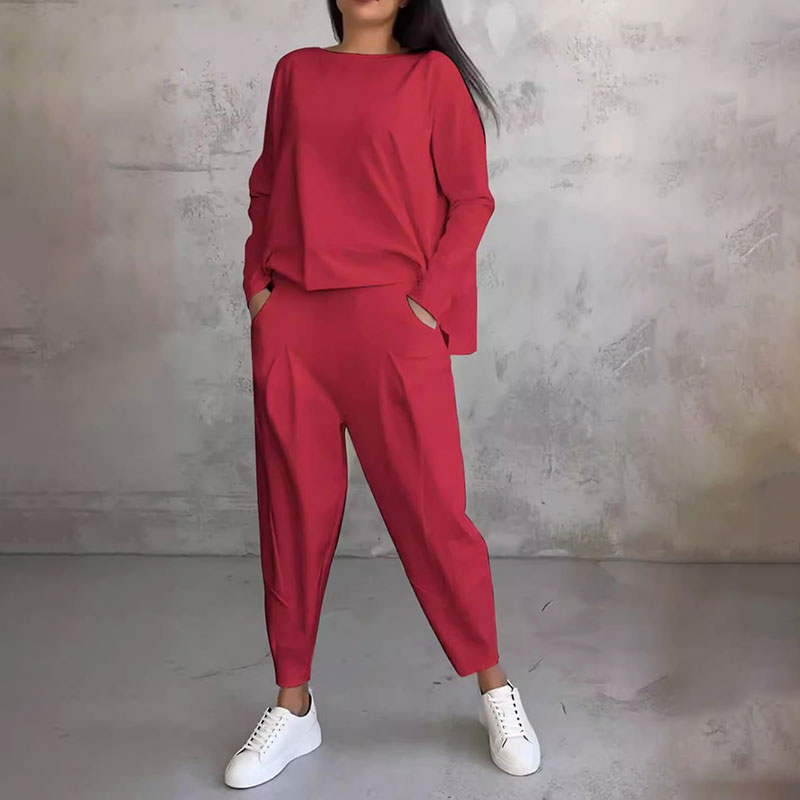 Coordinated Two-Piece Trouser Set