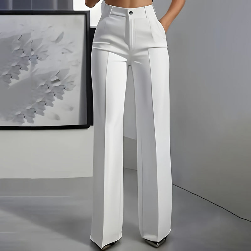 High-Waist Wide-Leg Trousers