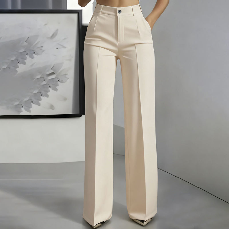 High-Waist Wide-Leg Trousers