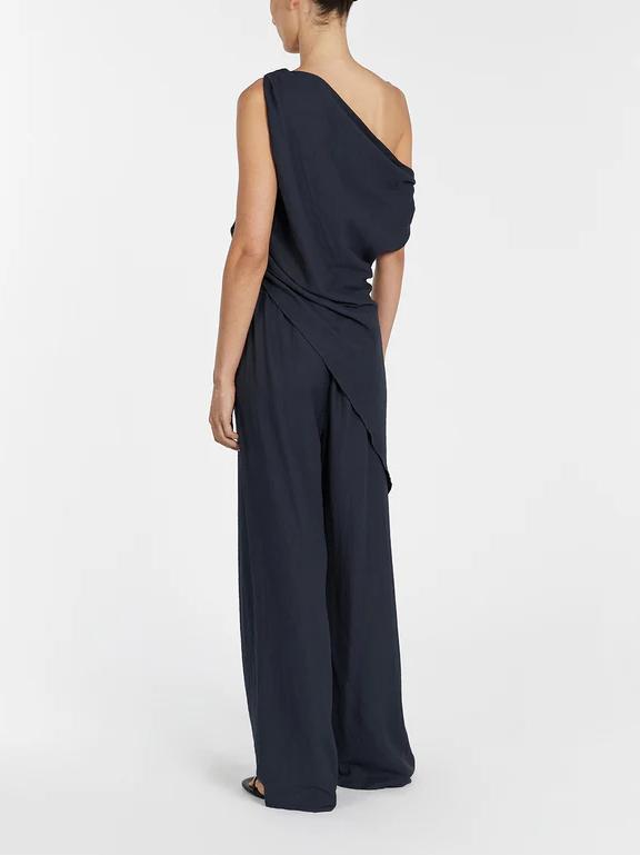 Twist Detail Linen Pants Set — women's two-piece set, view 3 by Emyri