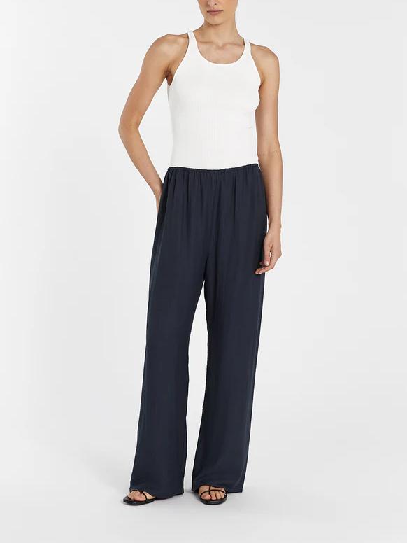 Twist Detail Linen Pants Set — women's two-piece set, view 6 by Emyri