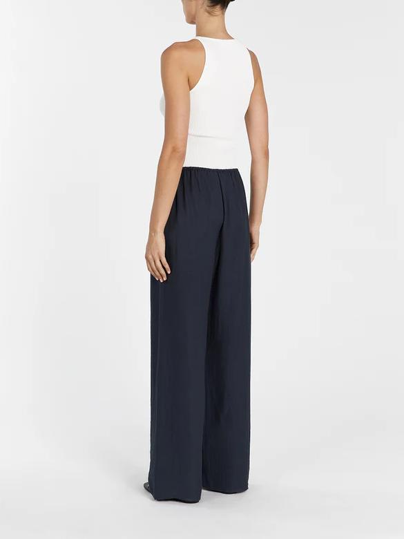 Twist Detail Linen Pants Set — women's two-piece set, view 7 by Emyri