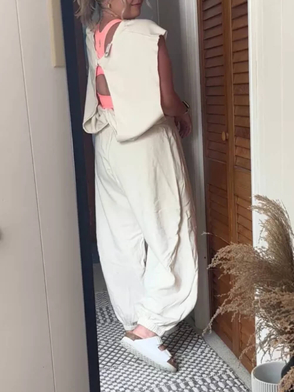 Women's Backless Corset Jumpsuit — styled look
