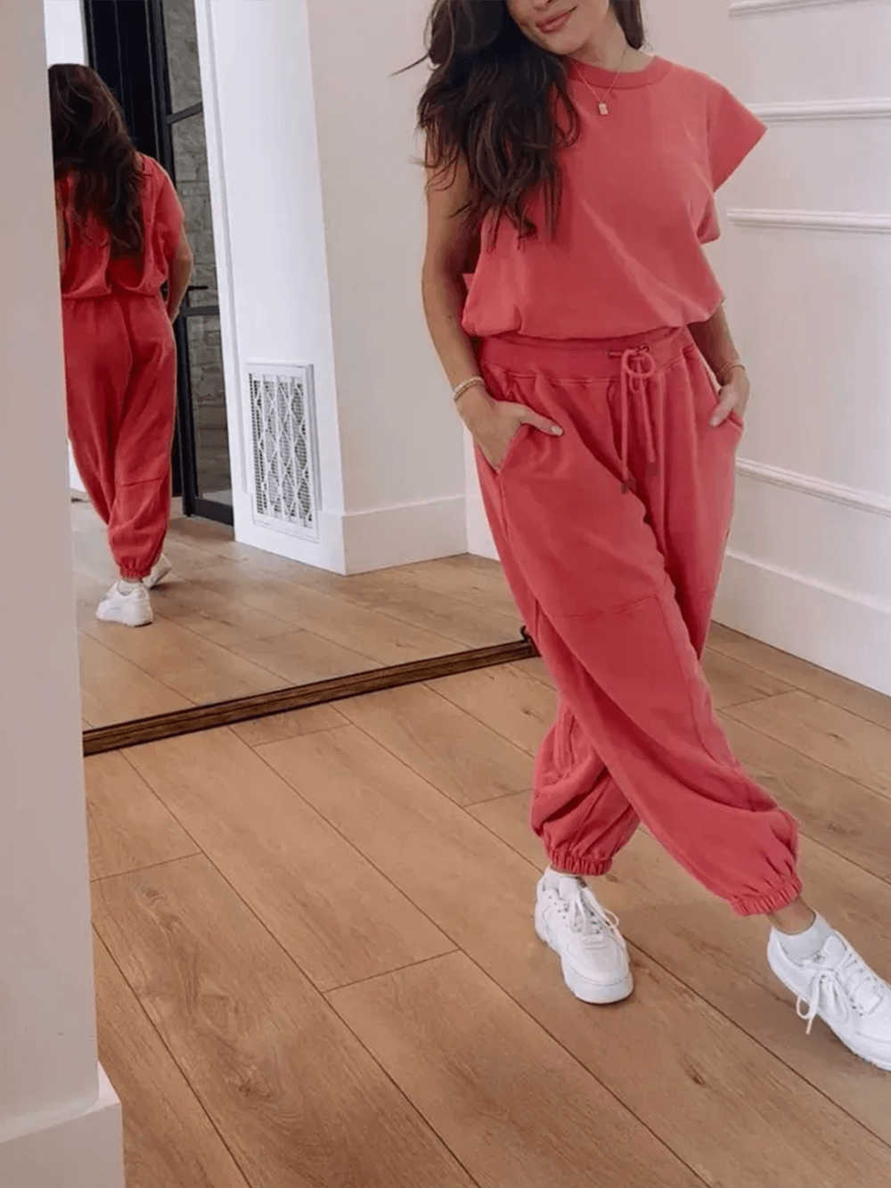 Women's Backless Corset Jumpsuit — full length