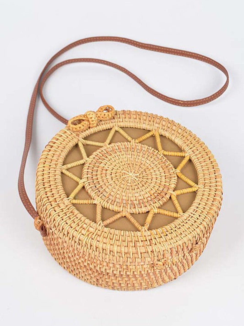 Women's bamboo wonton bag