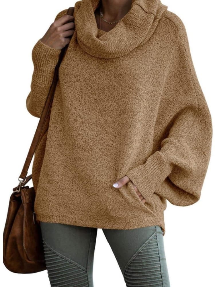 Women's batwing sleeve knit sweater
