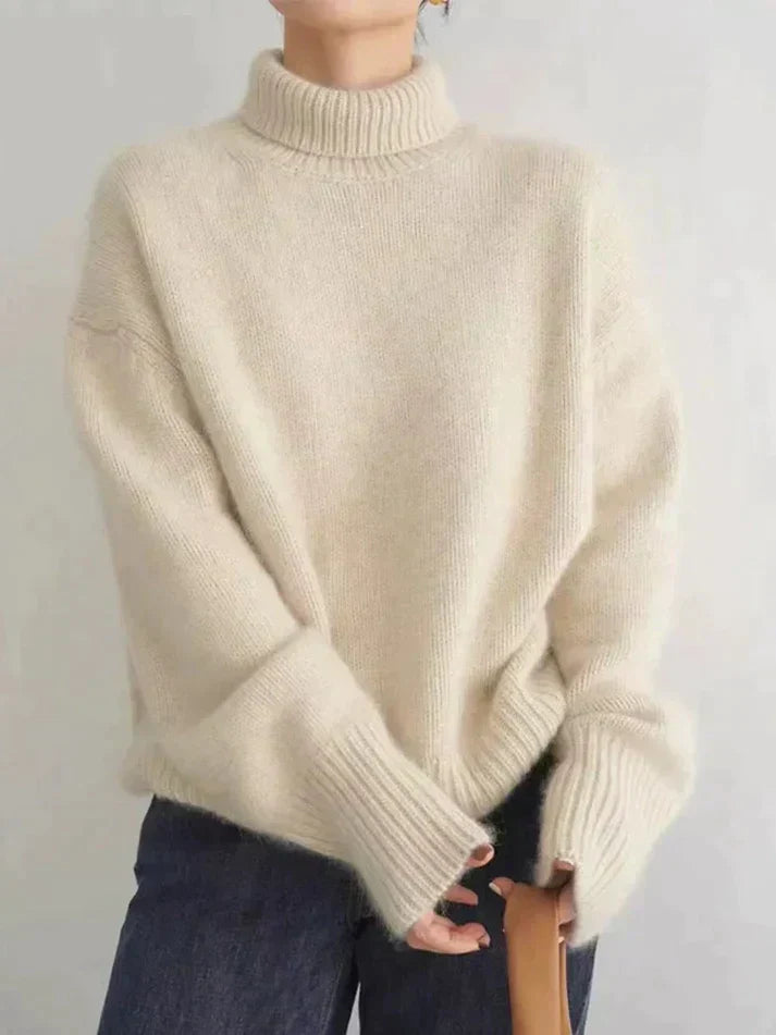 Women's cashmere turtleneck sweater