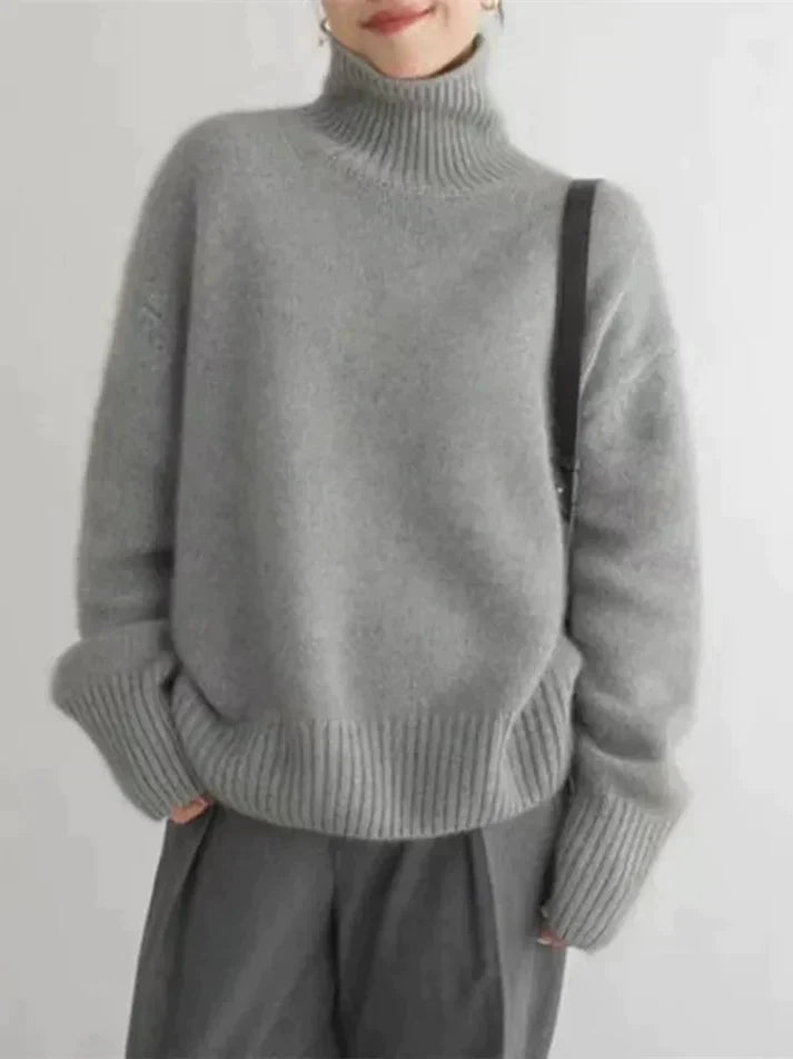 Women's cashmere turtleneck sweater