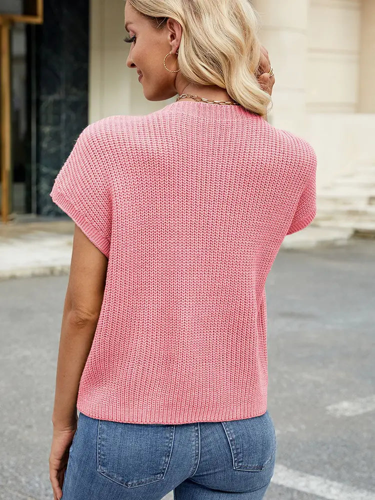 Women's cropped knit vest