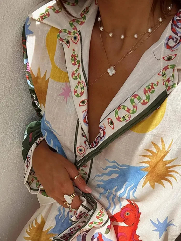Women's Elegant Tie-Front Beach Cover-Up — alternate angle