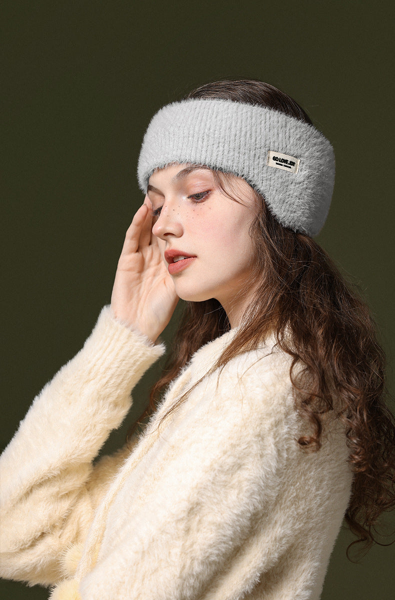 Women's Faux Fur Headband — front view