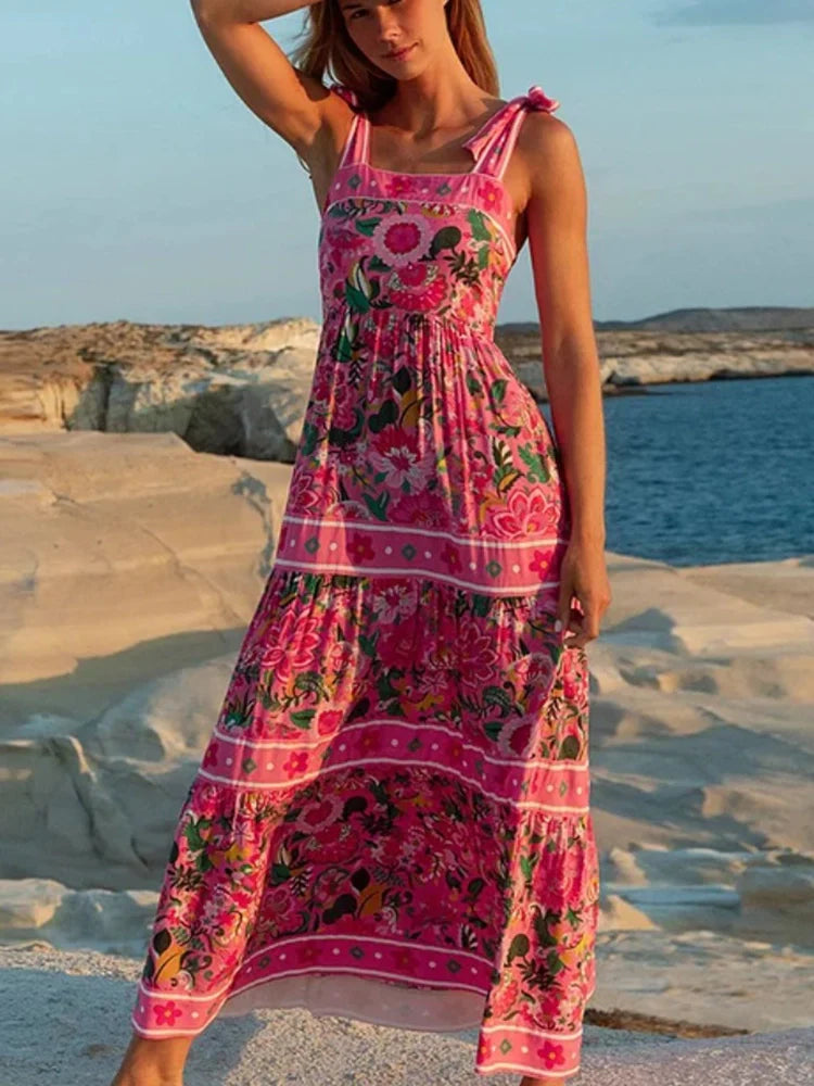Women's floral bowknot swimsuit set
