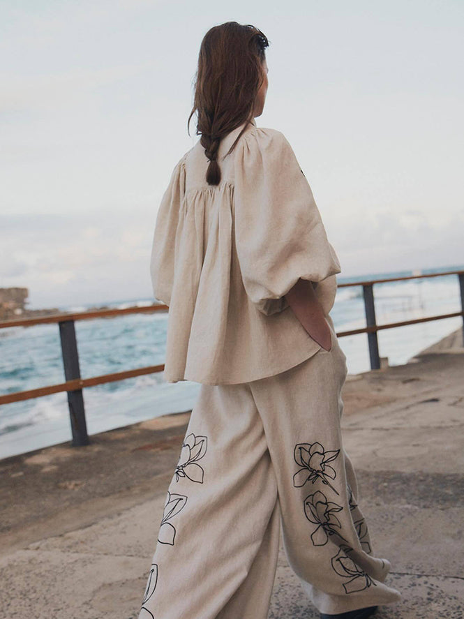 Women's Floral Linen Co-ord Set — styled look