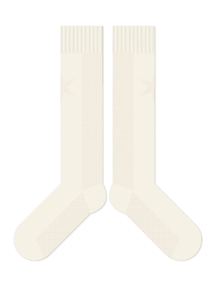 Women's charming flower print cotton socks