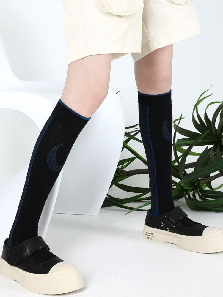 Women's charming flower print cotton socks