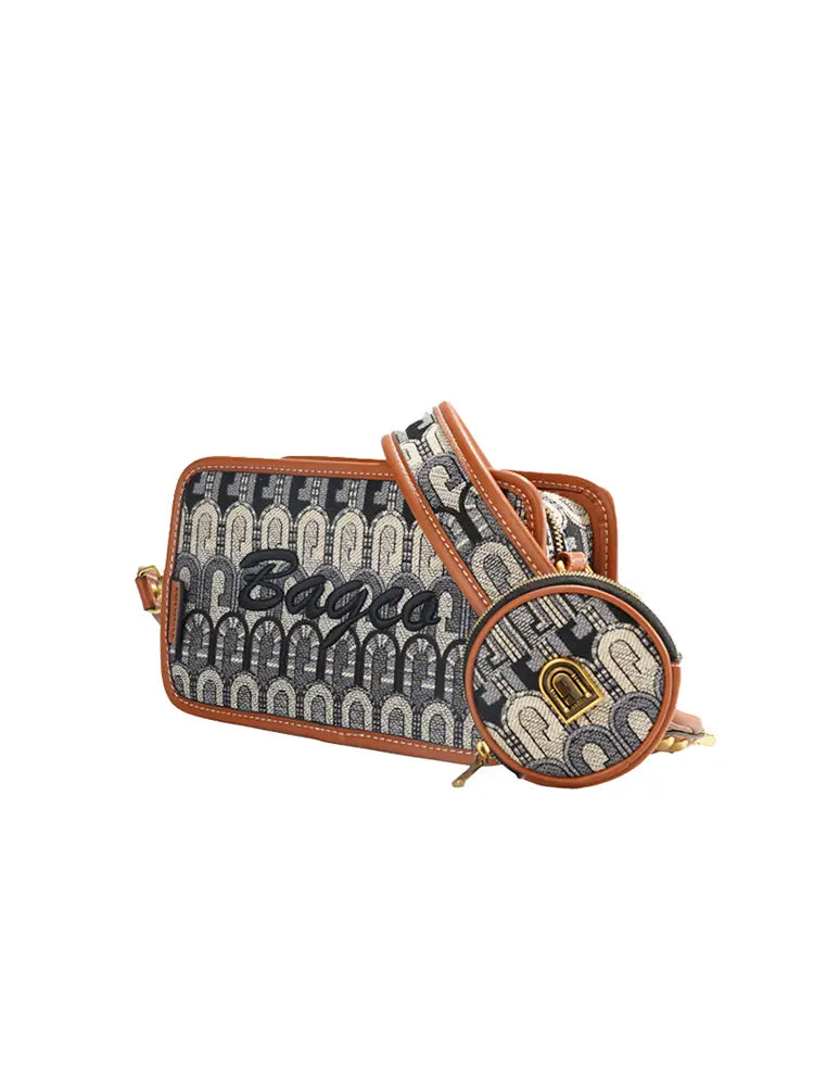 Women's G-jacquard camera crossbody bag
