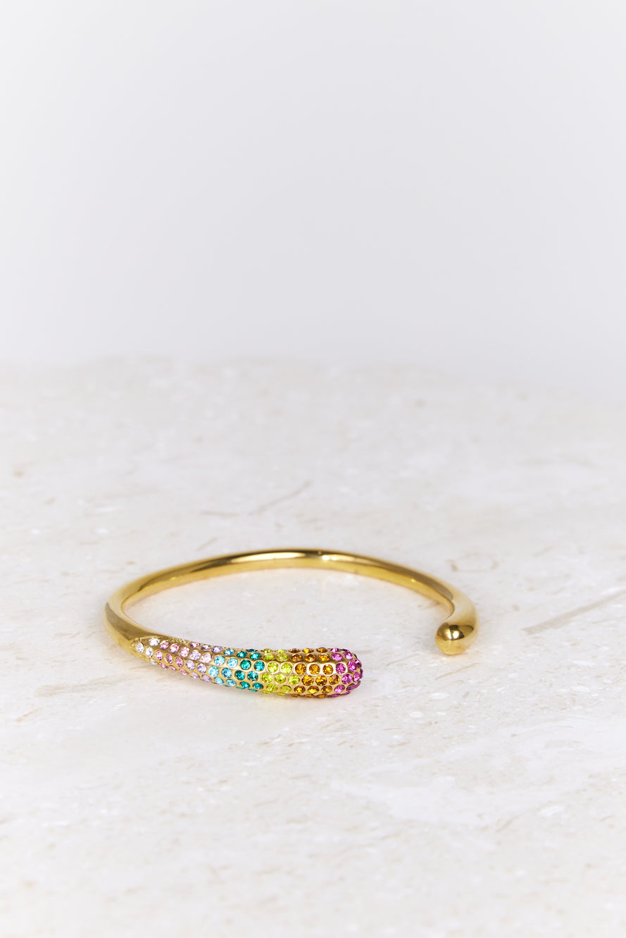 Women's gold diamante bracelet