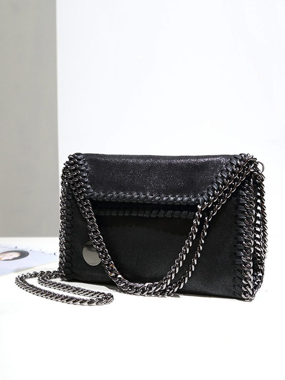 Women's light tiny woven tote bag
