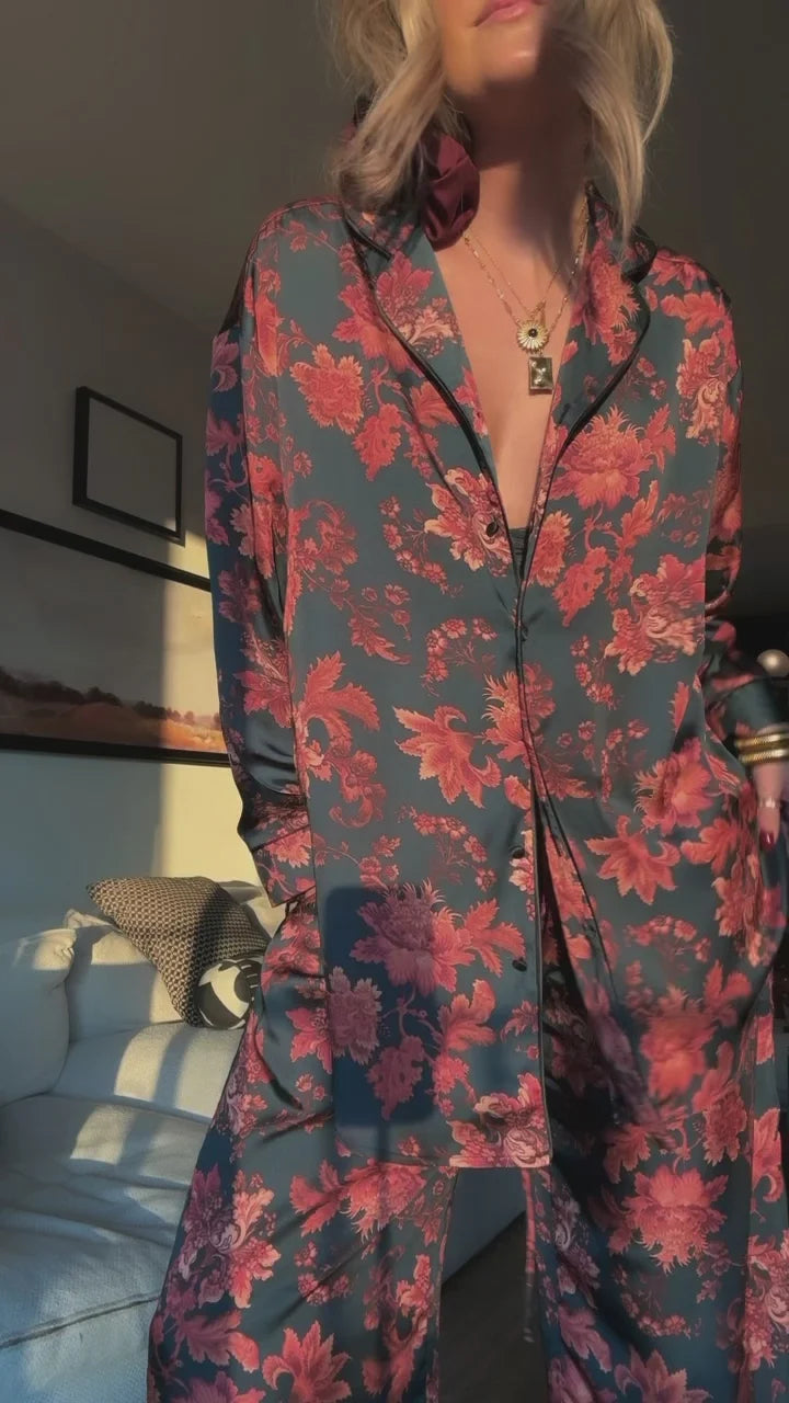 Women's oversized lotus pajama set — alternate angle