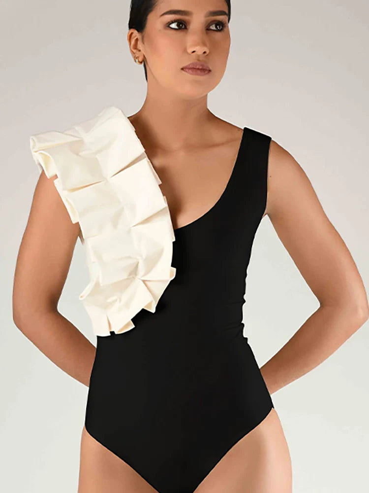 Women's polka dot swimsuit set