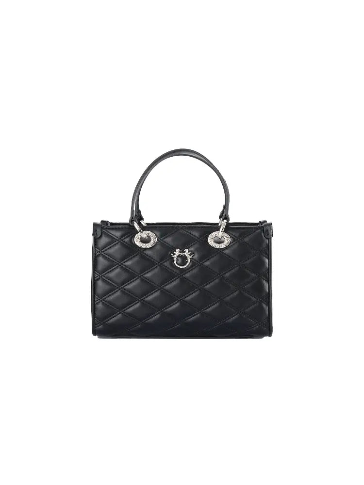 Women's quilted chain shoulder bag