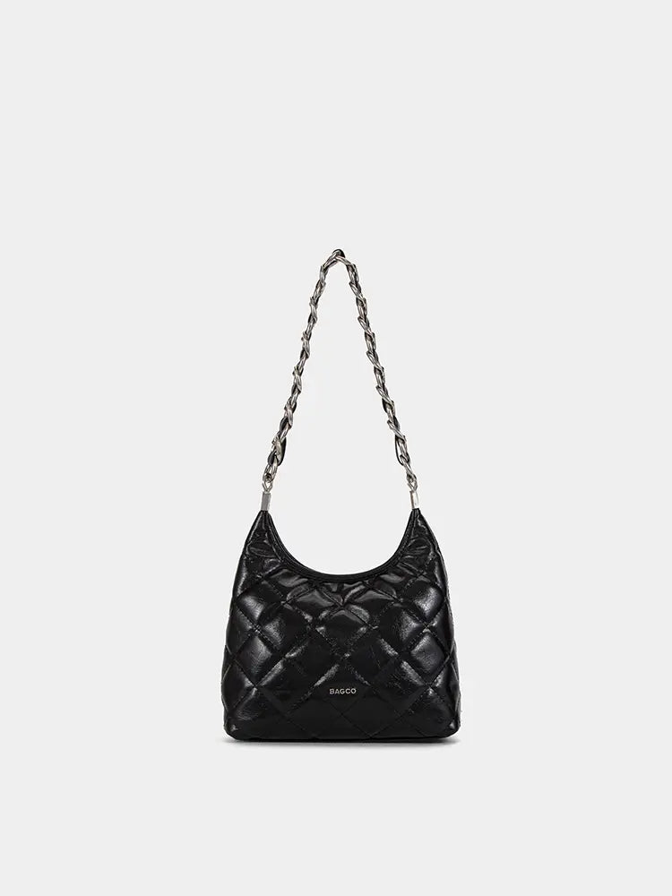 Women's Quilted Chain Shoulder Bag
