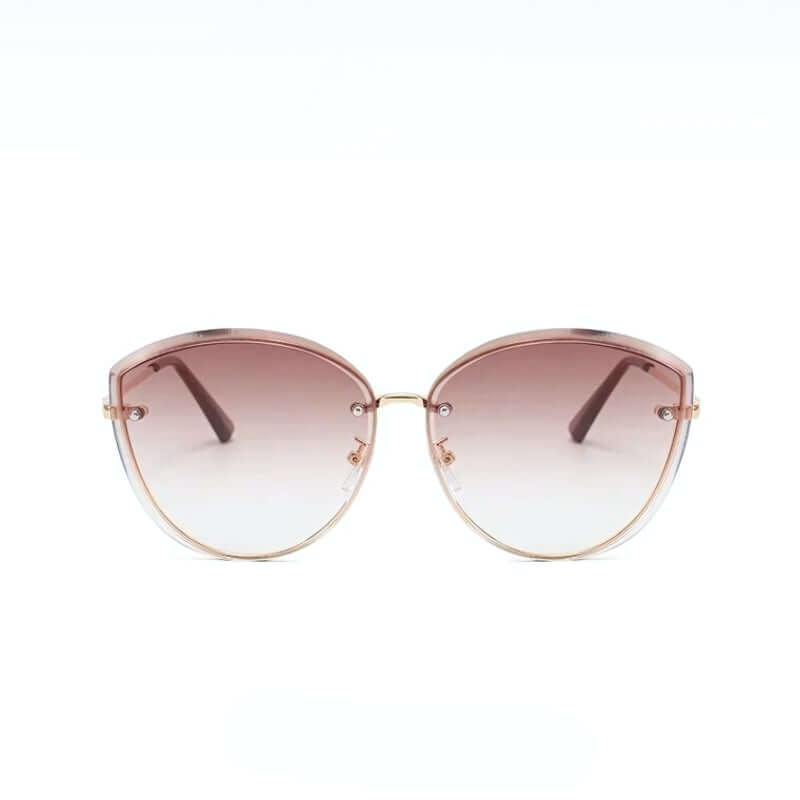 Women's rimless cat-eye sunglasses