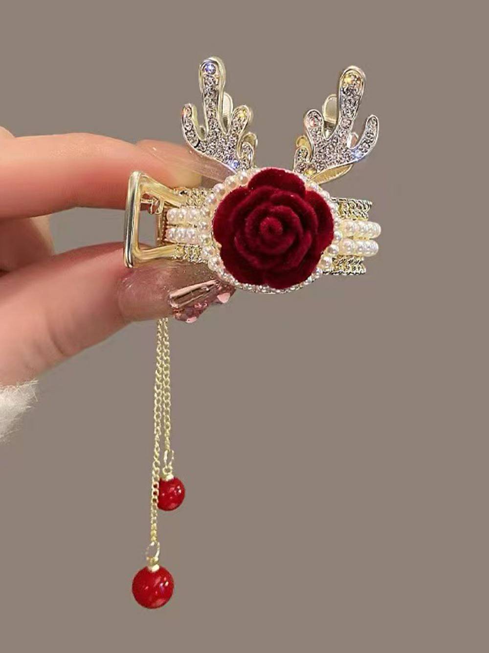 Women's Rose Hair Clip