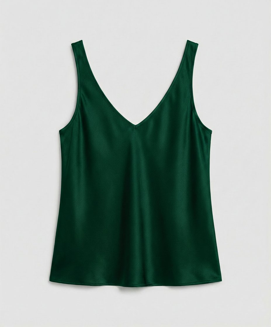 Satin V-Neck Camisole Top