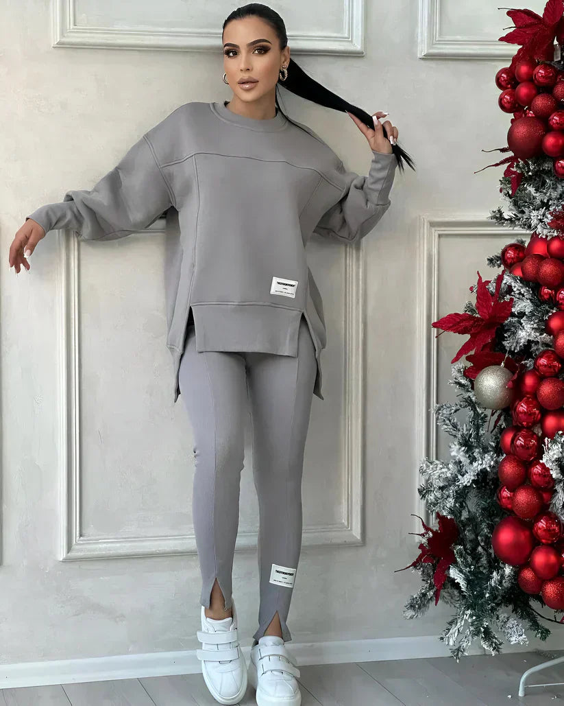Women's seamless waistband loungewear set