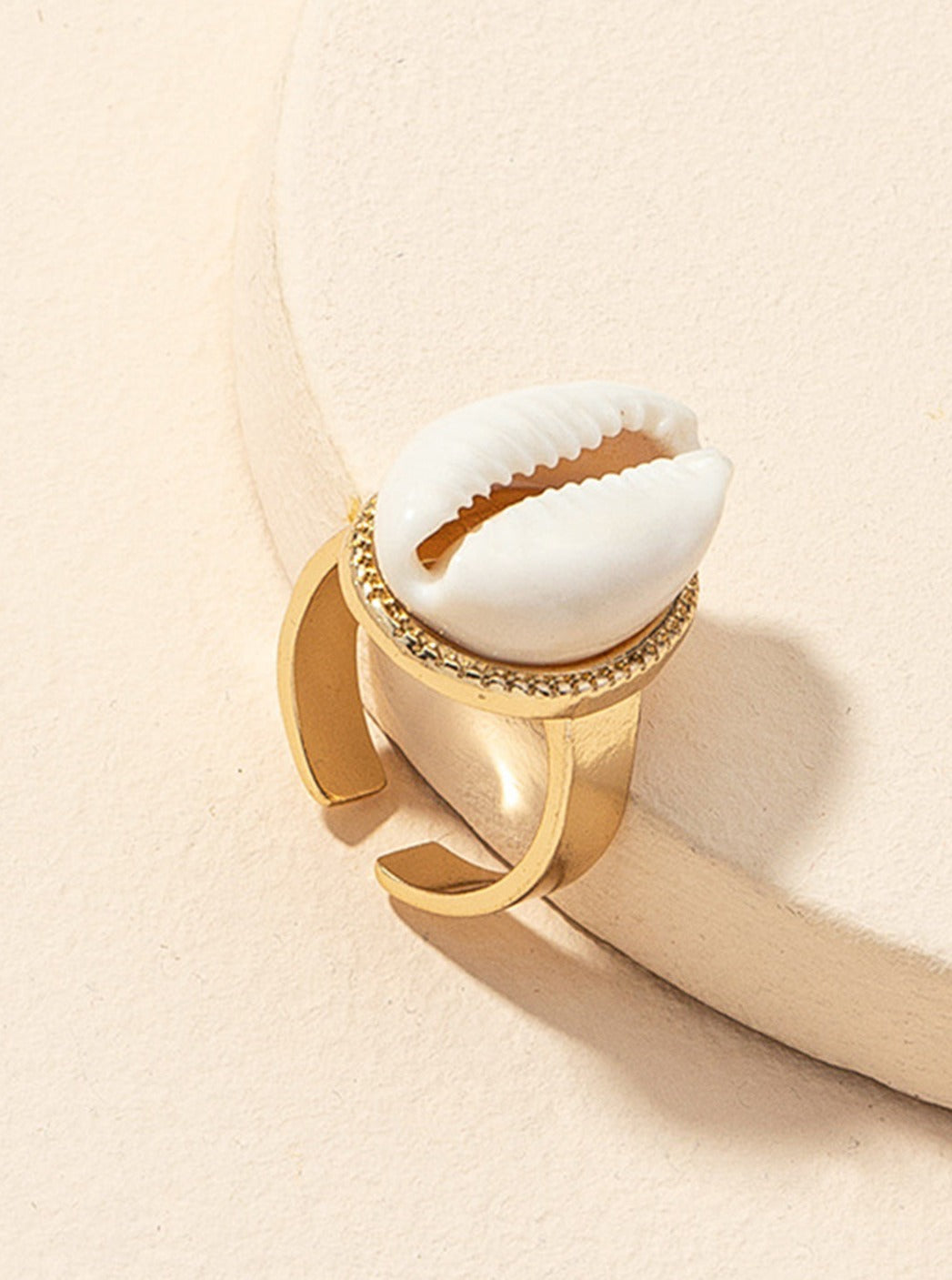 Women's Shell Open Ring — alternate angle