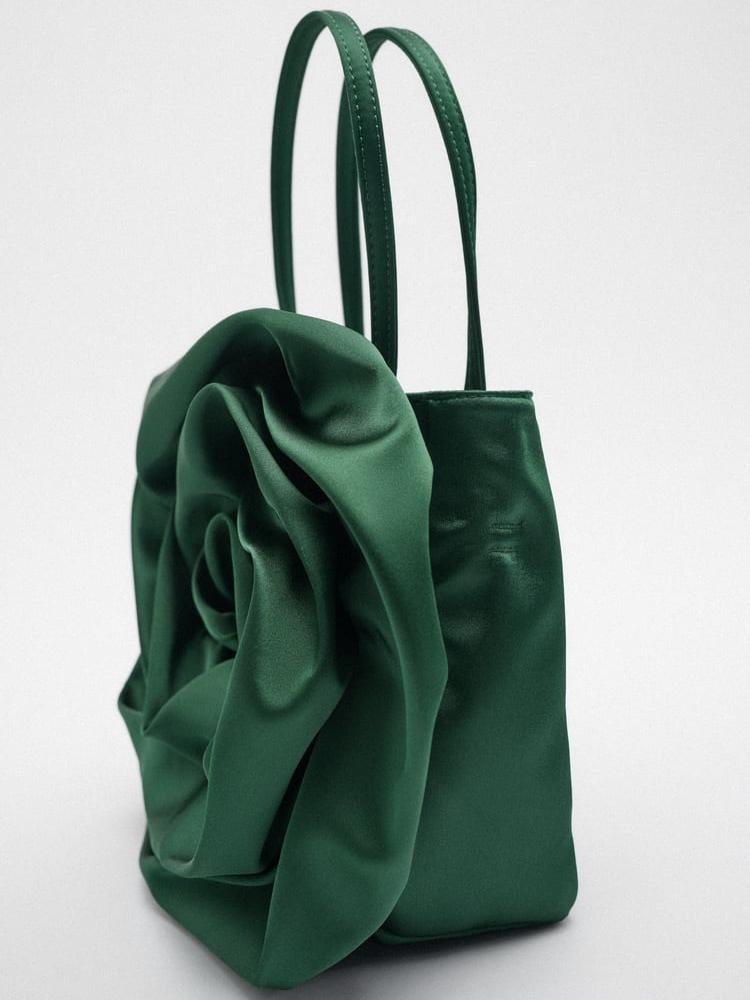 Women's Silky Floral Cloud Bag