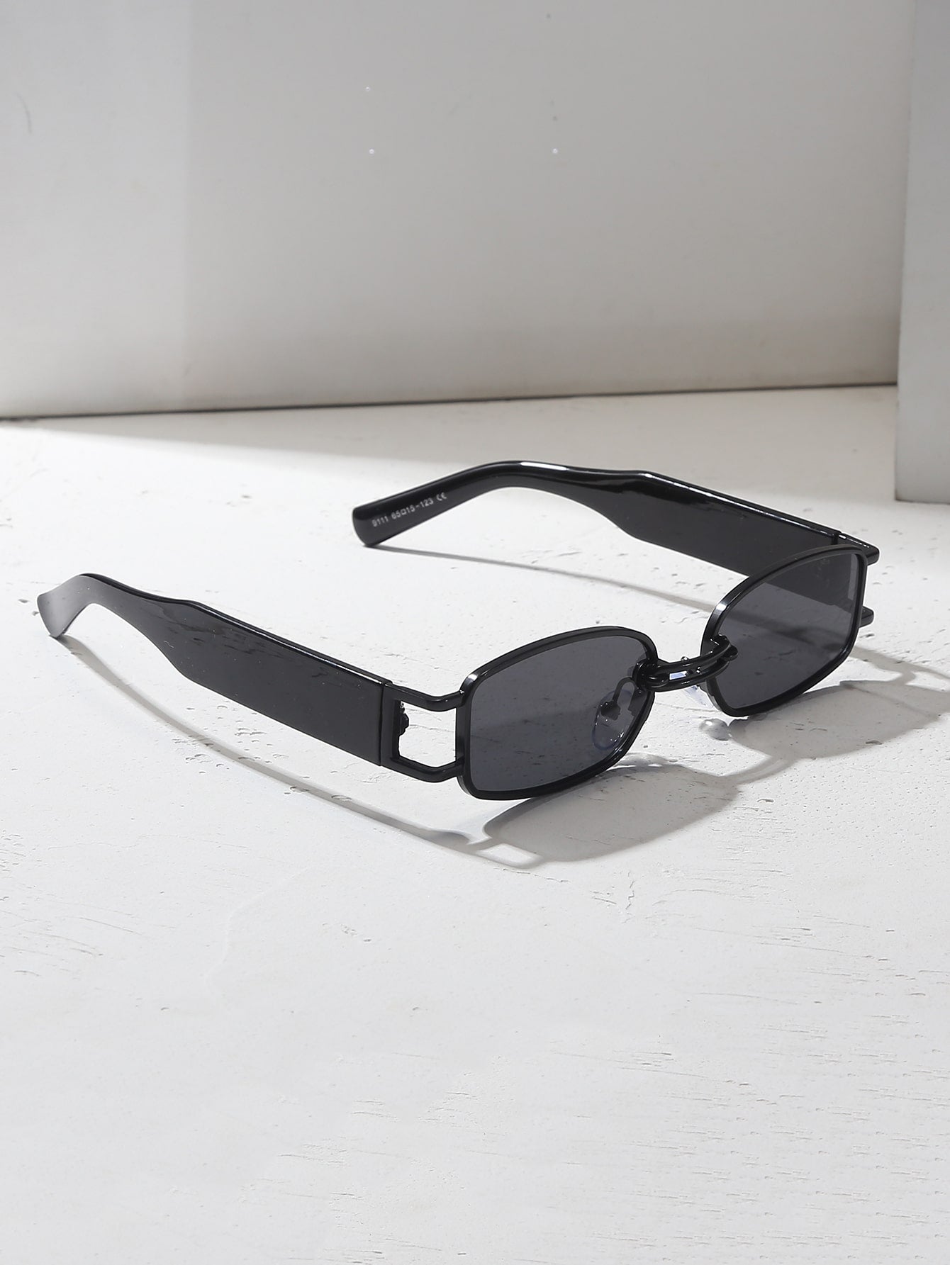 Women's square metal-frame sunglasses