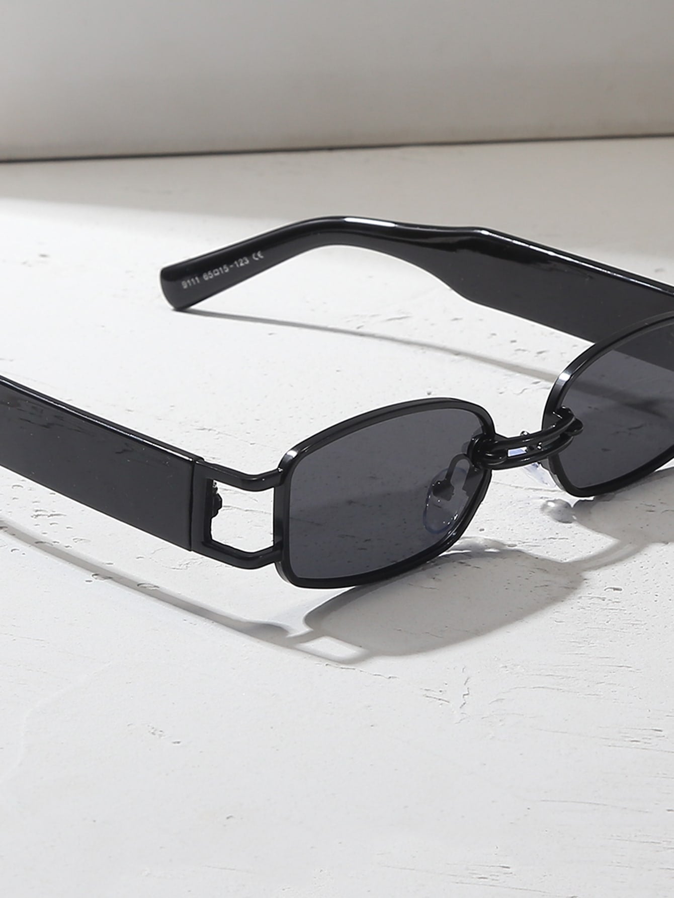 Women's square metal-frame sunglasses