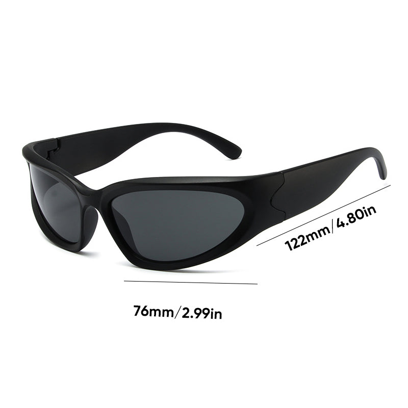 Women's Y2K shield-style sunglasses