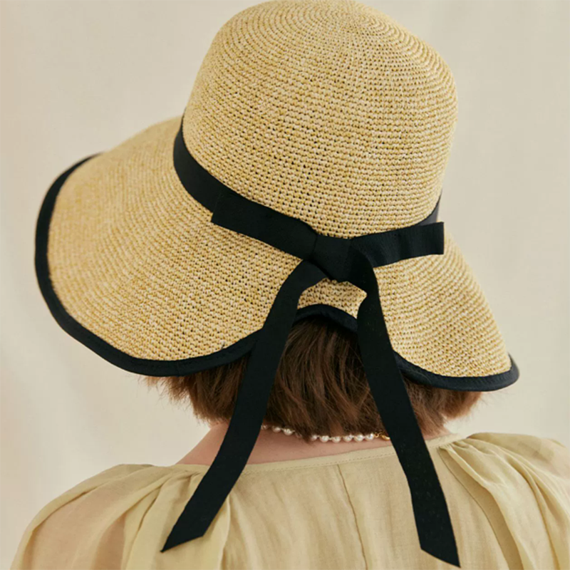 Woven Straw Bucket Sun Hat — women's bucket hat by Emyri