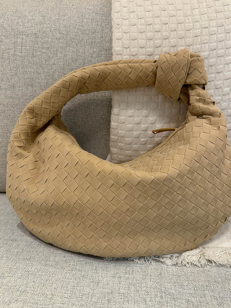 Woven Suede Bag — women's shoulder bag, view 14 by Emyri