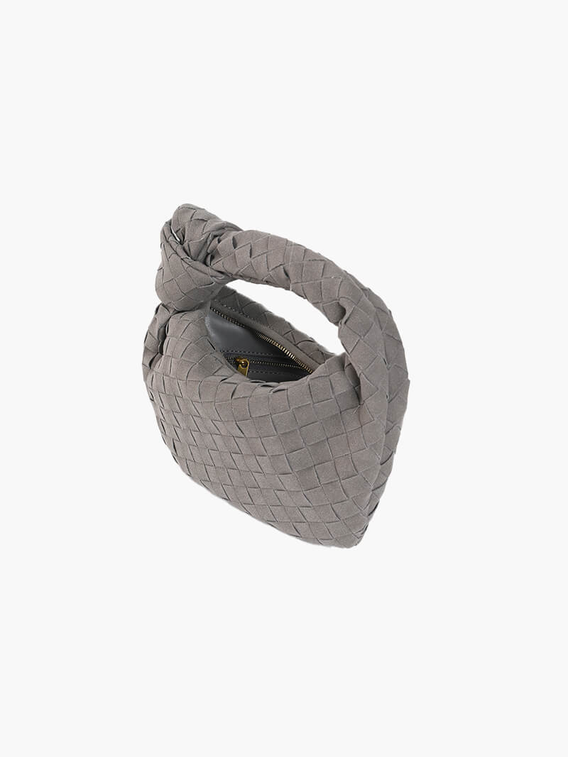 Woven Suede Mini Bag — women's mini bag, view 12 by Emyri
