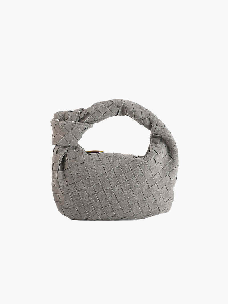 Woven Suede Mini Bag — women's mini bag, view 6 by Emyri