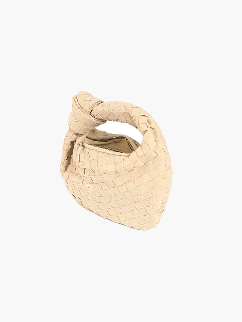 Woven Suede Mini Bag — women's mini bag, view 9 by Emyri