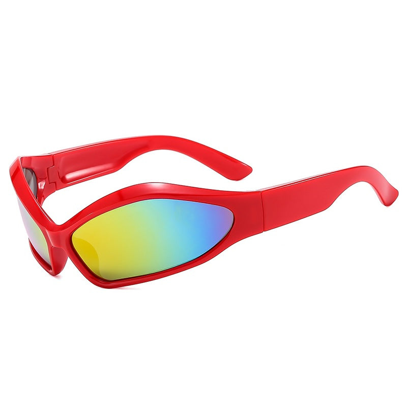 Y2K Wraparound Sport Sunglasses — women's sunglasses, view 4 by Emyri