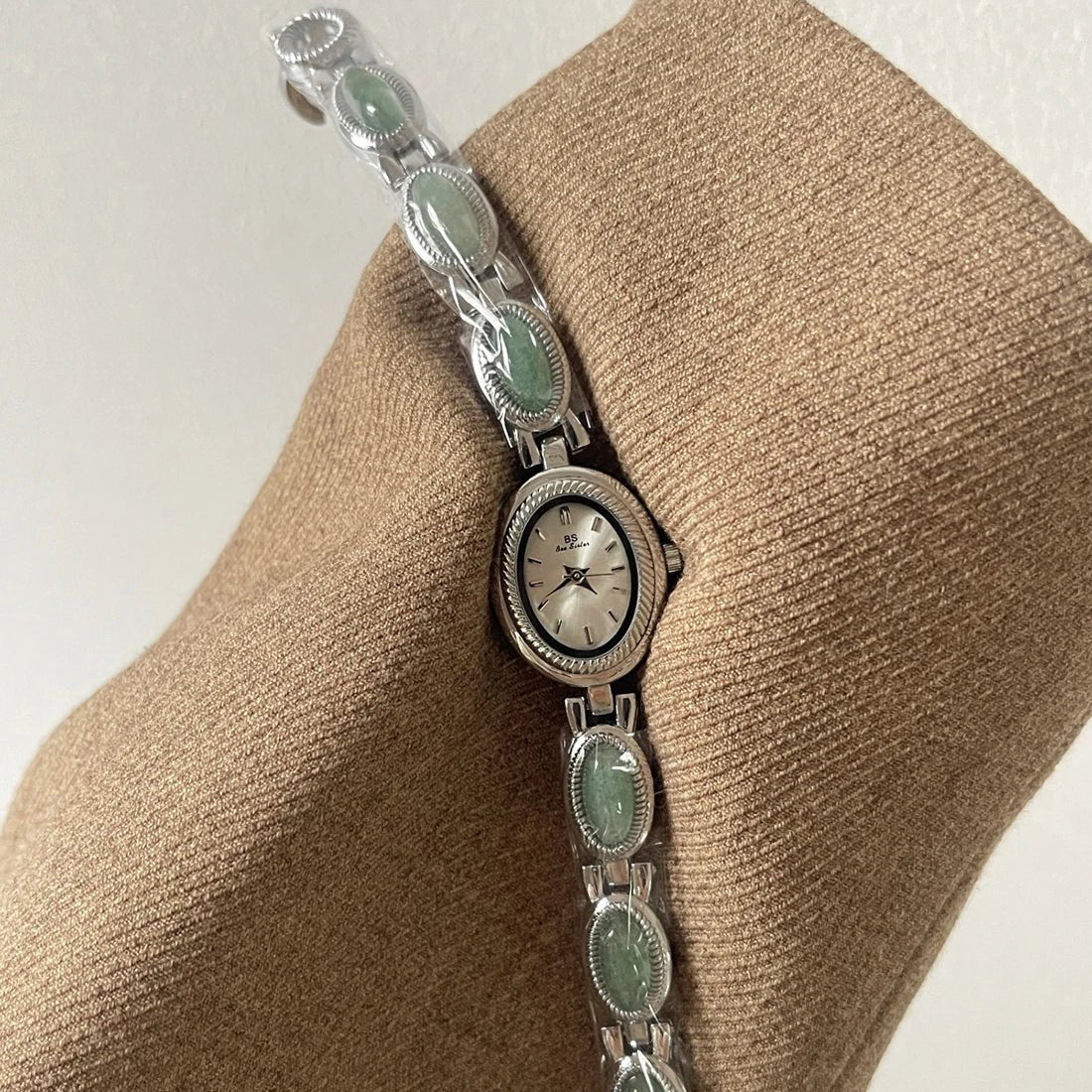 Gemstone Link Bracelet Watch