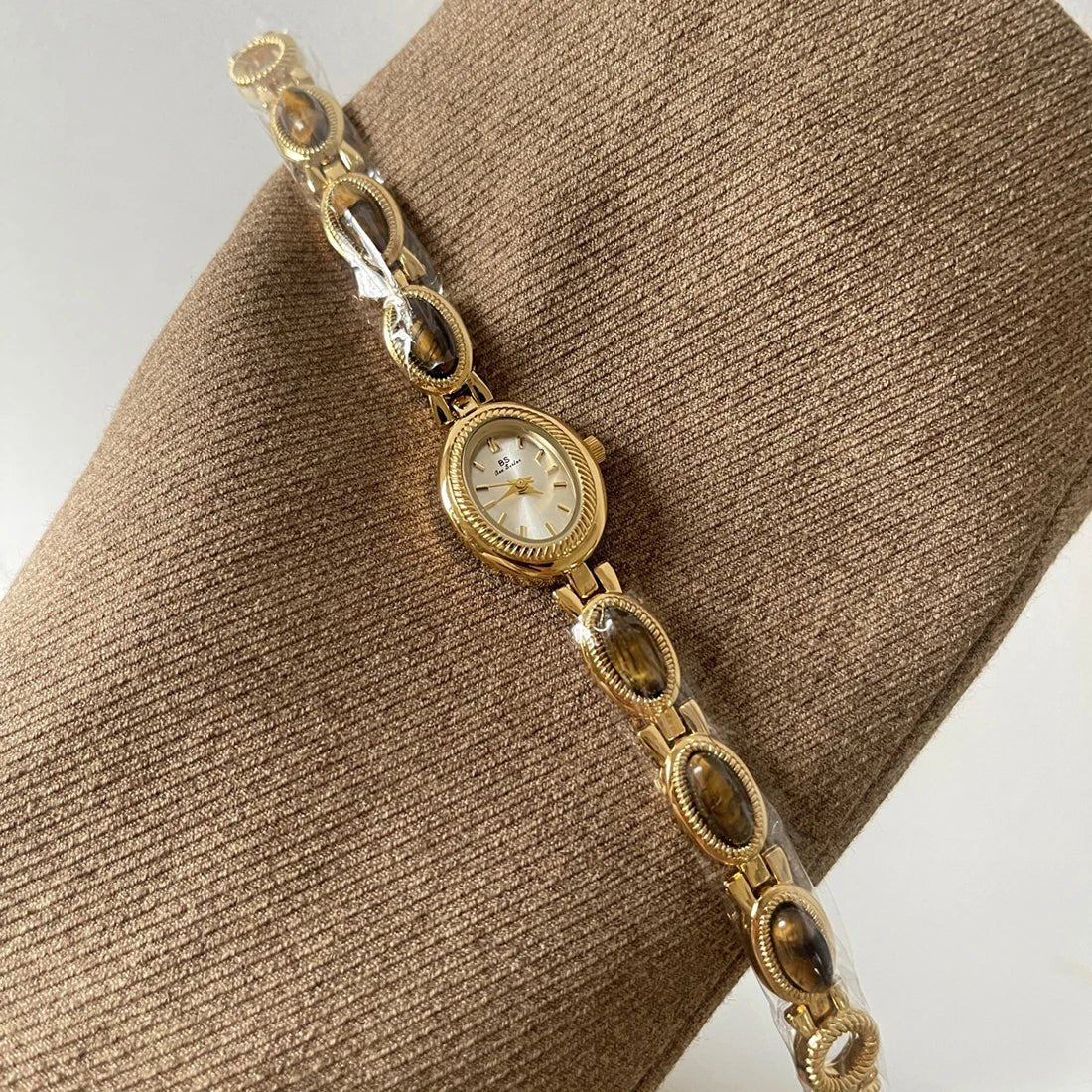 Gemstone Link Bracelet Watch