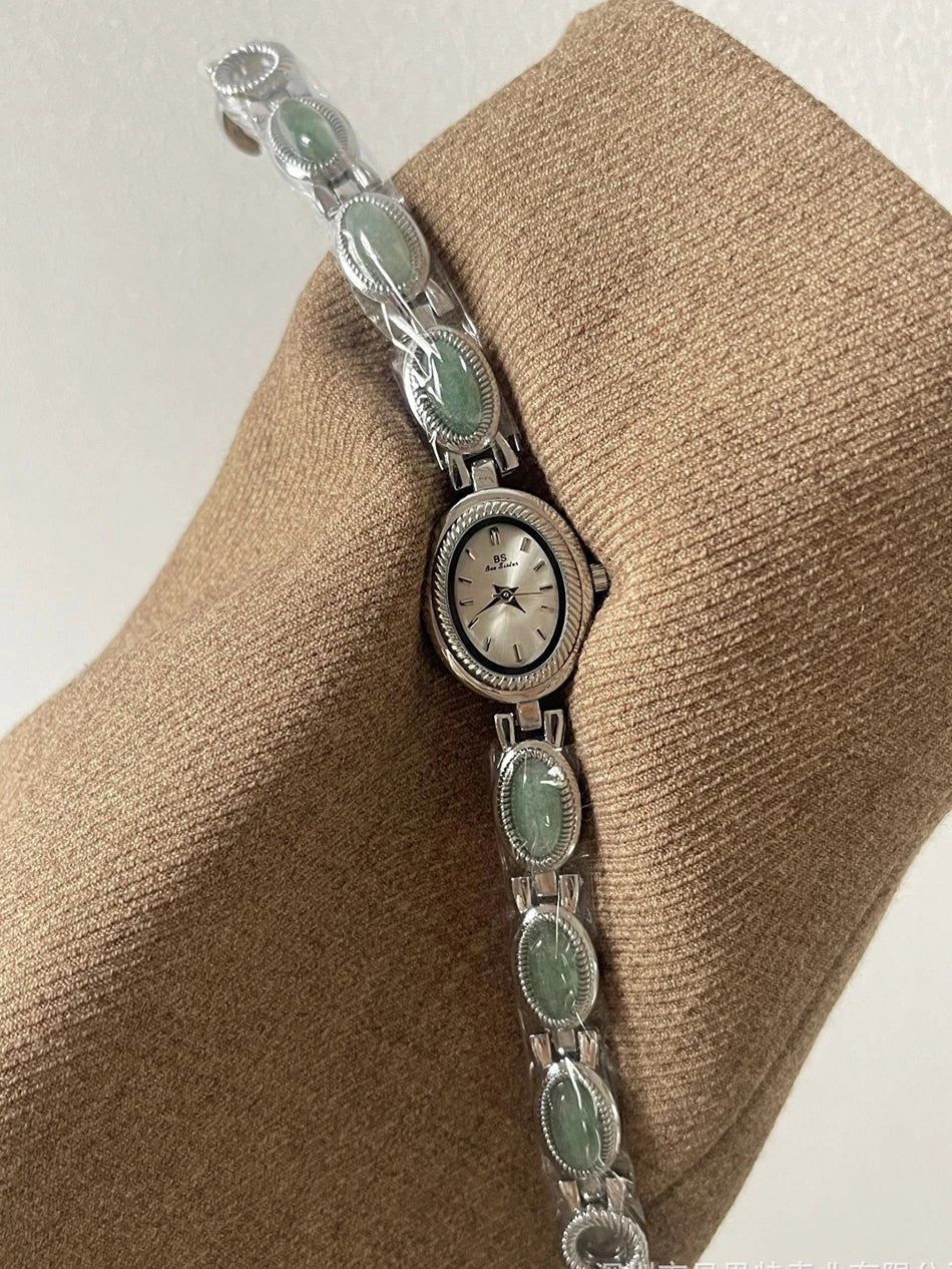 Gemstone Link Bracelet Watch
