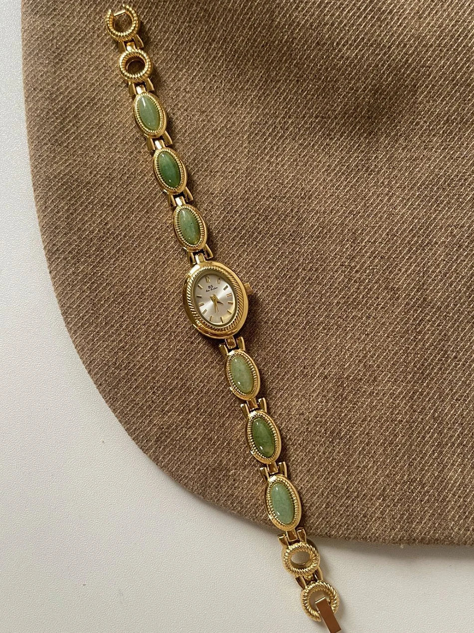 Gemstone Link Bracelet Watch