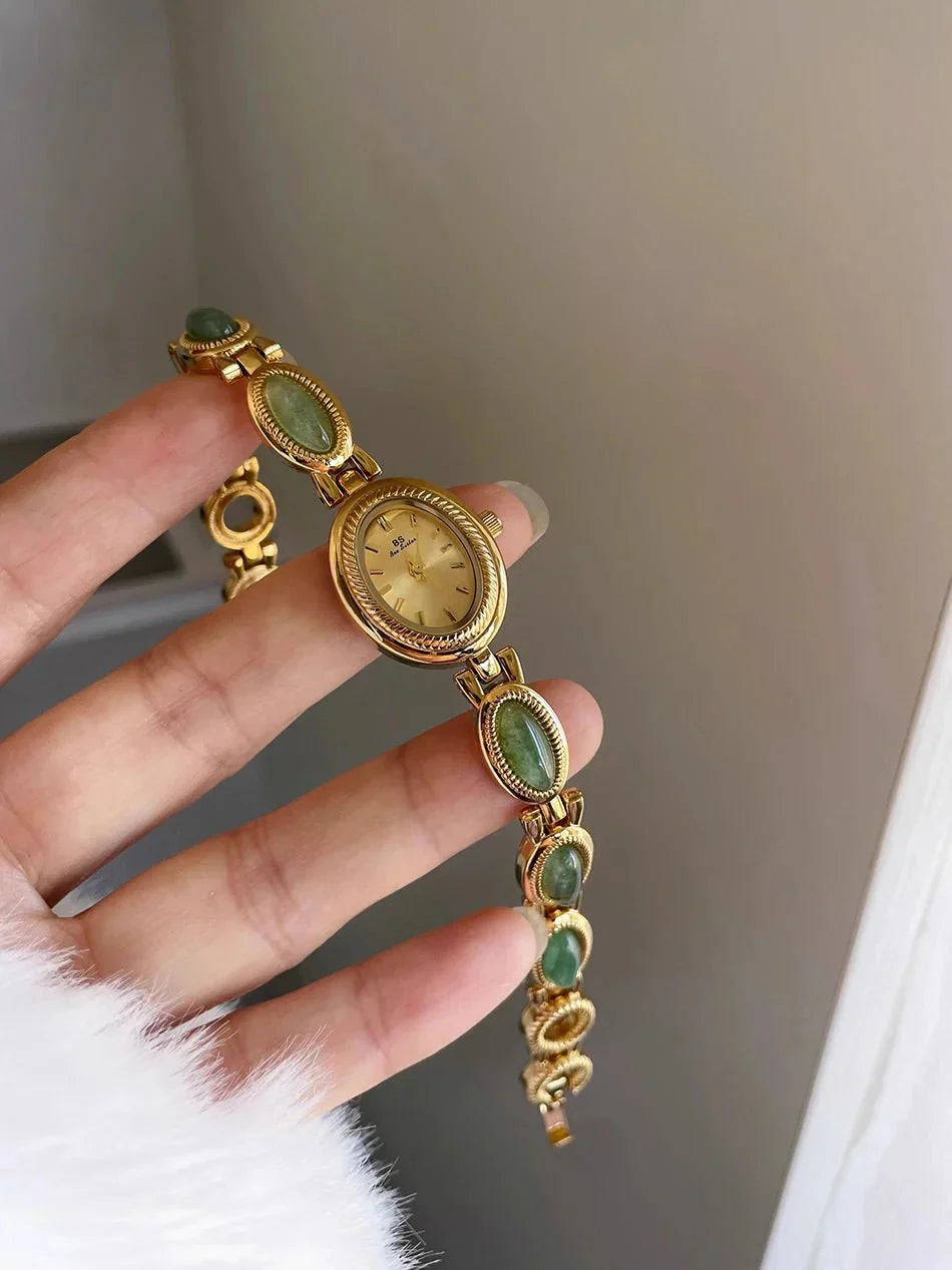 Gemstone Link Bracelet Watch