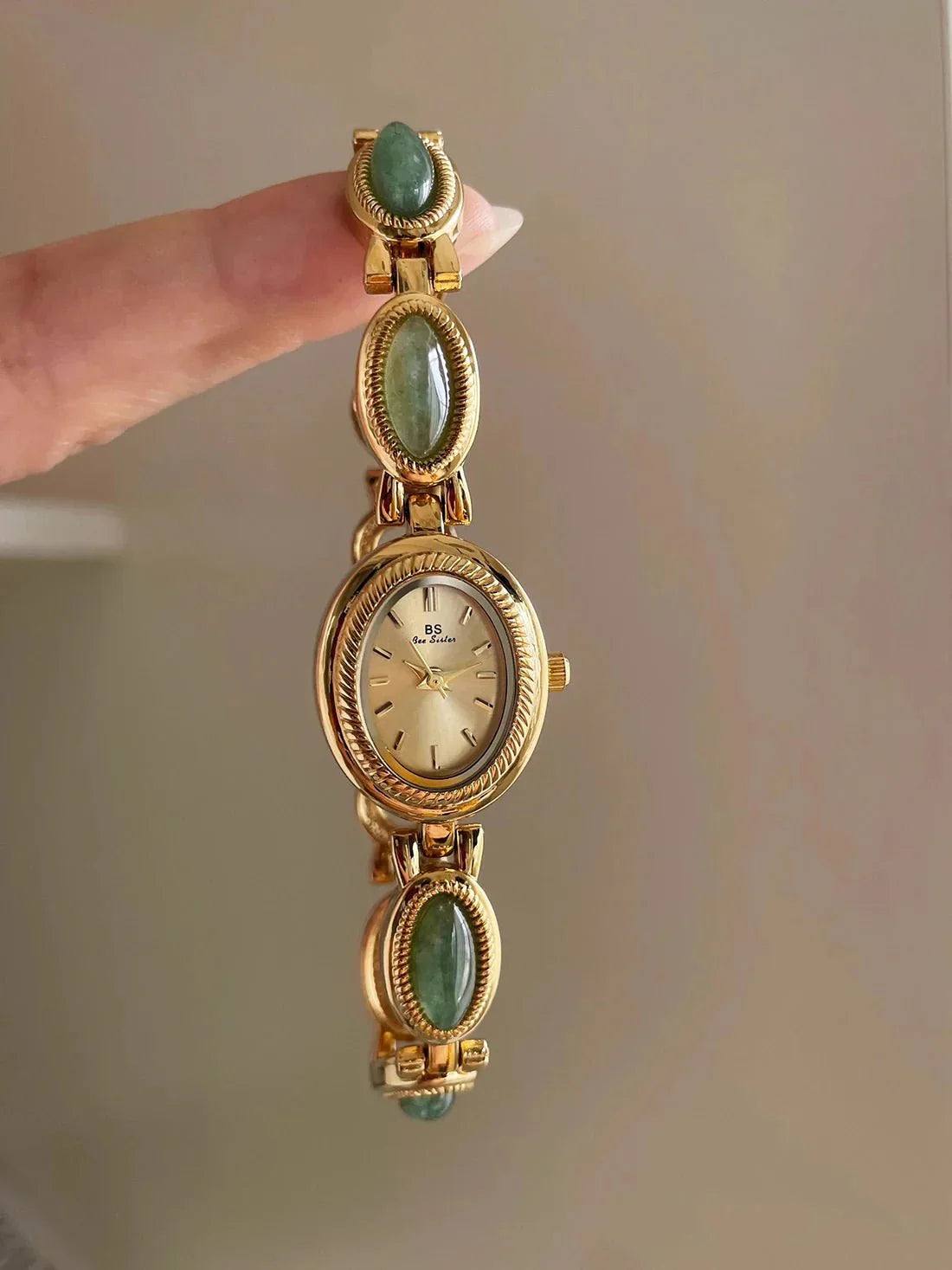 Gemstone Link Bracelet Watch