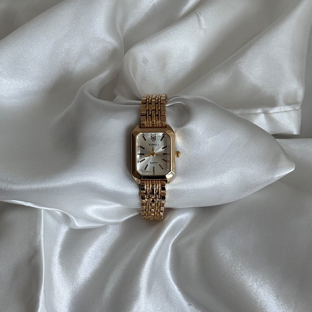 Bevelled Rectangular Link Watch