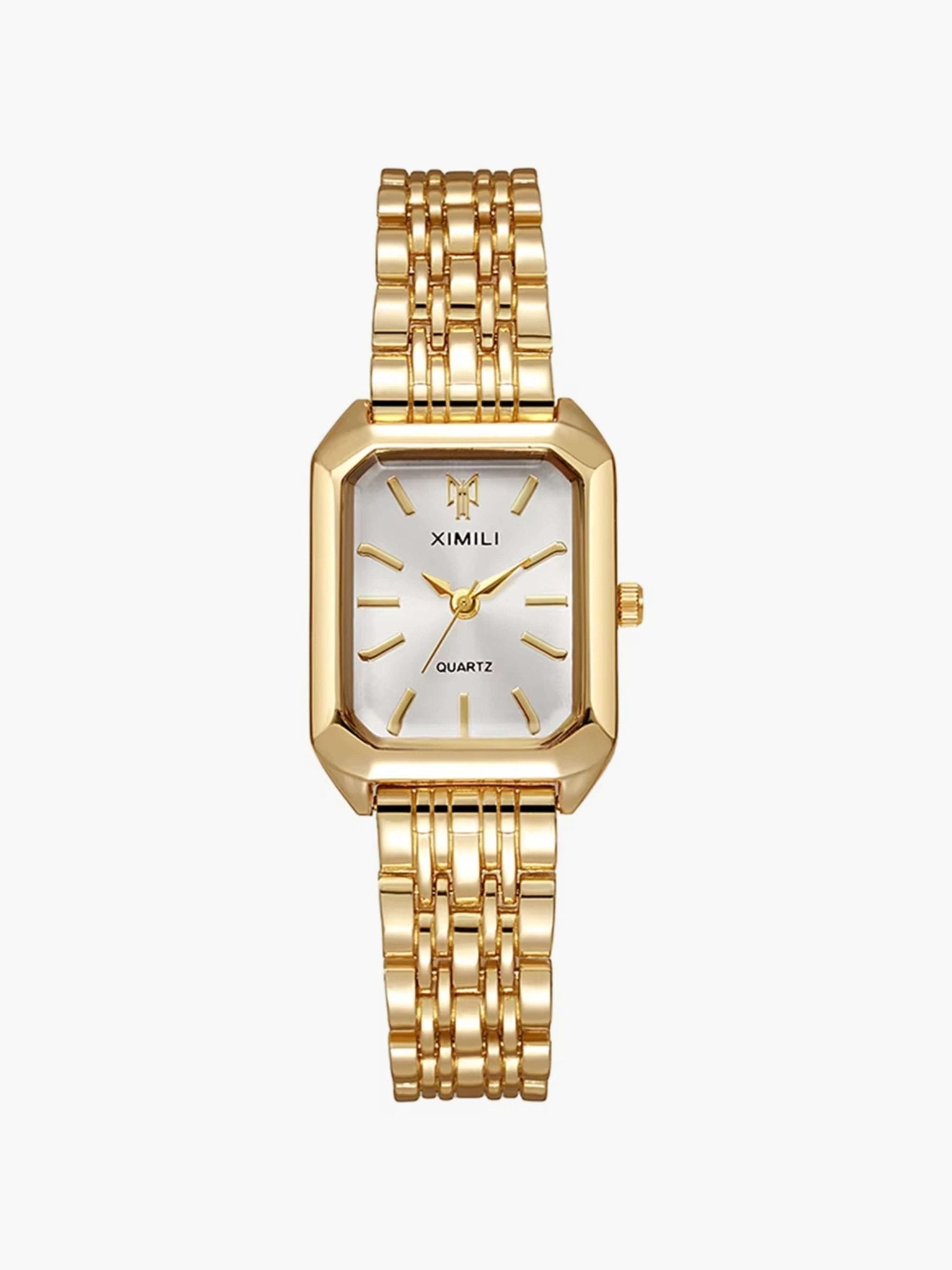 Bevelled Rectangular Link Watch